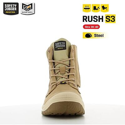 รองเท้าเซฟตี้ Safety Jogger รุ่น RUSH รองเท้านิรภัย รองเท้าหัวเหล็ก รองเท้าหุ้มข้อ รองเท้าทำงาน