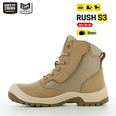 รองเท้าเซฟตี้ Safety Jogger รุ่น RUSH รองเท้านิรภัย รองเท้าหัวเหล็ก รองเท้าหุ้มข้อ รองเท้าทำงาน