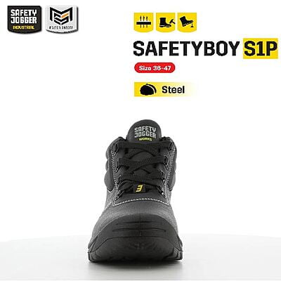 รองเท้าเซฟตี้ Safety Jogger รุ่น SAFETYBOY รองเท้านิรภัย รองเท้าหัวเหล็ก รองเท้าหุ้มข้อ รองเท้าหนัง