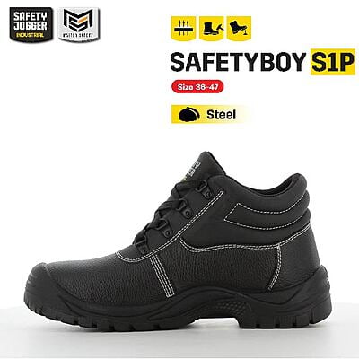 รองเท้าเซฟตี้ Safety Jogger รุ่น SAFETYBOY รองเท้านิรภัย รองเท้าหัวเหล็ก รองเท้าหุ้มข้อ รองเท้าหนัง