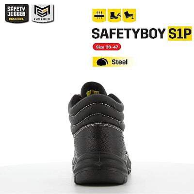 รองเท้าเซฟตี้ Safety Jogger รุ่น SAFETYBOY รองเท้านิรภัย รองเท้าหัวเหล็ก รองเท้าหุ้มข้อ รองเท้าหนัง