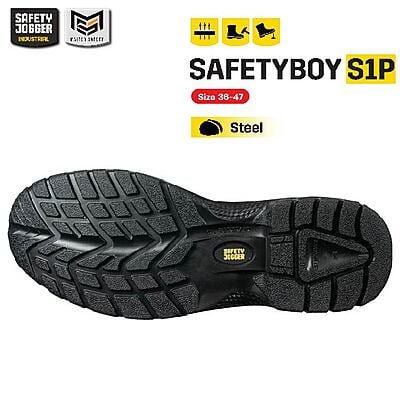 รองเท้าเซฟตี้ Safety Jogger รุ่น SAFETYBOY รองเท้านิรภัย รองเท้าหัวเหล็ก รองเท้าหุ้มข้อ รองเท้าหนัง