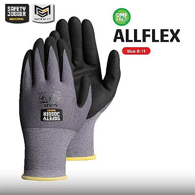 ถุงมือเซฟตี้ Safety Jogger รุ่น ALLFLEX ถุงมือ ถุงมือช่าง ถุงมือทำงาน ถุงมือนิรภัย ถุงมือเคลือบพียู