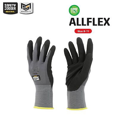 ถุงมือเซฟตี้ Safety Jogger รุ่น ALLFLEX ถุงมือ ถุงมือช่าง ถุงมือทำงาน ถุงมือนิรภัย ถุงมือเคลือบพียู