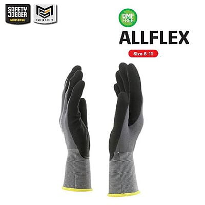 ถุงมือเซฟตี้ Safety Jogger รุ่น ALLFLEX ถุงมือ ถุงมือช่าง ถุงมือทำงาน ถุงมือนิรภัย ถุงมือเคลือบพียู