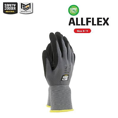 ถุงมือเซฟตี้ Safety Jogger รุ่น ALLFLEX ถุงมือ ถุงมือช่าง ถุงมือทำงาน ถุงมือนิรภัย ถุงมือเคลือบพียู