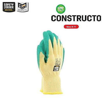 ถุงมือช่าง Safety Jogger รุ่น CONSTRUCTO ถุงมือชุบยาง ถุงมือเซฟตี้ ถุงมือทำงาน ถุงมือเคลือบพียู