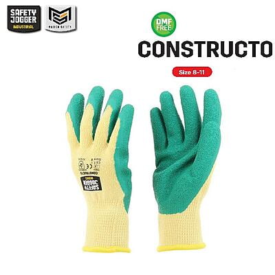 ถุงมือช่าง Safety Jogger รุ่น CONSTRUCTO ถุงมือชุบยาง ถุงมือเซฟตี้ ถุงมือทำงาน ถุงมือเคลือบพียู