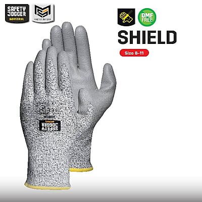 ถุงมือกันบาด Safety Jogger รุ่น SHIELD ถุงมือช่าง ถุงมือเซฟตี้ ถุงมือนิรภัย ถุงมือเคลือบพียู