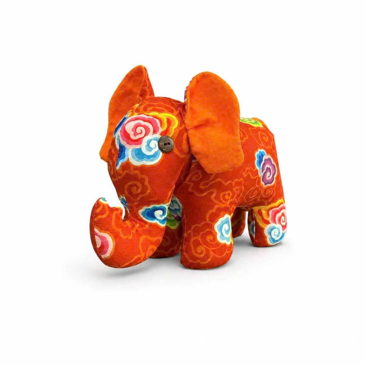 Voi Rừng Xanh Mẹ - Thủ Công Nhồi Bông, Vải Cotton