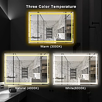 Wall mirror - LED bathroom mirror (30*50 INCH)