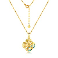 Gold-Plated Bamboo Shadow Necklace
