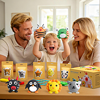 Air Dry Clay For Kids - Pets Group 12pcs Pack With Tool kit