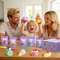 Air Dry Clay For Kids - Sweet Dessert House 12pcs Pack With Tool kit