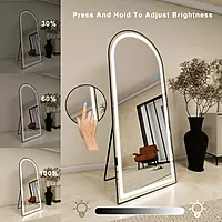 Floor mirror -71.5" x 31.5" LED floor mirror (GOLD)