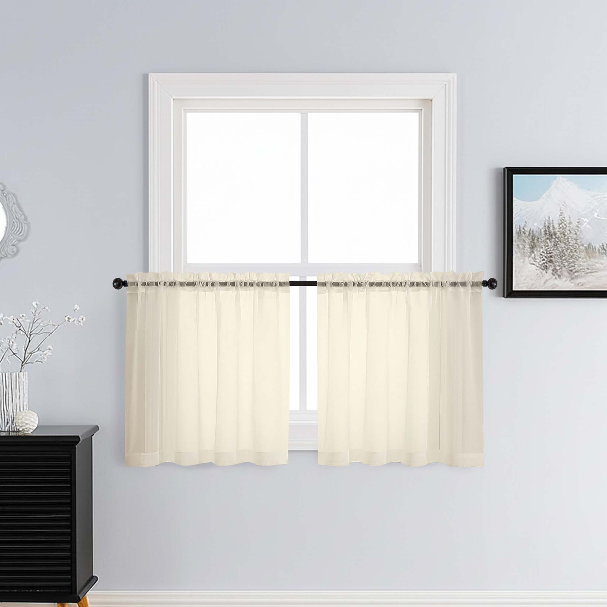 Patin Cream Sheer Curtains Valances
