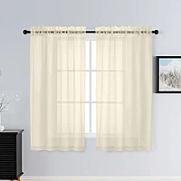 Patin Cream Sheer Curtains Valances