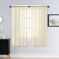 Patin Cream Sheer Curtains Valances