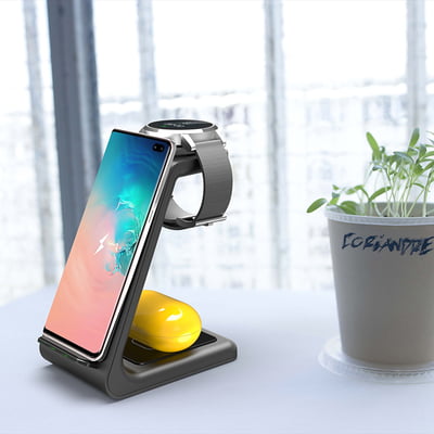 3 in 1 Fast wireless charging stand for iPhone, AirPods and Apple Watch