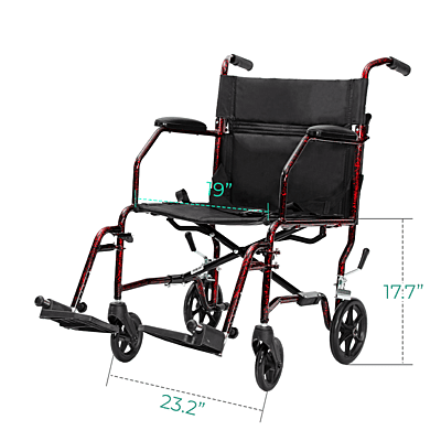 5023LR lightweight transport chair w/20“ seat