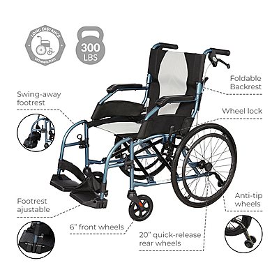 Traveller Lightweight Wheelchair Q5019BL