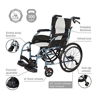 Traveller Lightweight Wheelchair Q5019BL