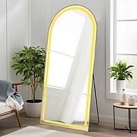 Floor mirror -71.5" x 31.5" LED floor mirror (GOLD)