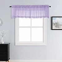 Patin Lavender Sheer Curtains Valances