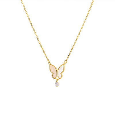 Pearl Butterfly Necklace