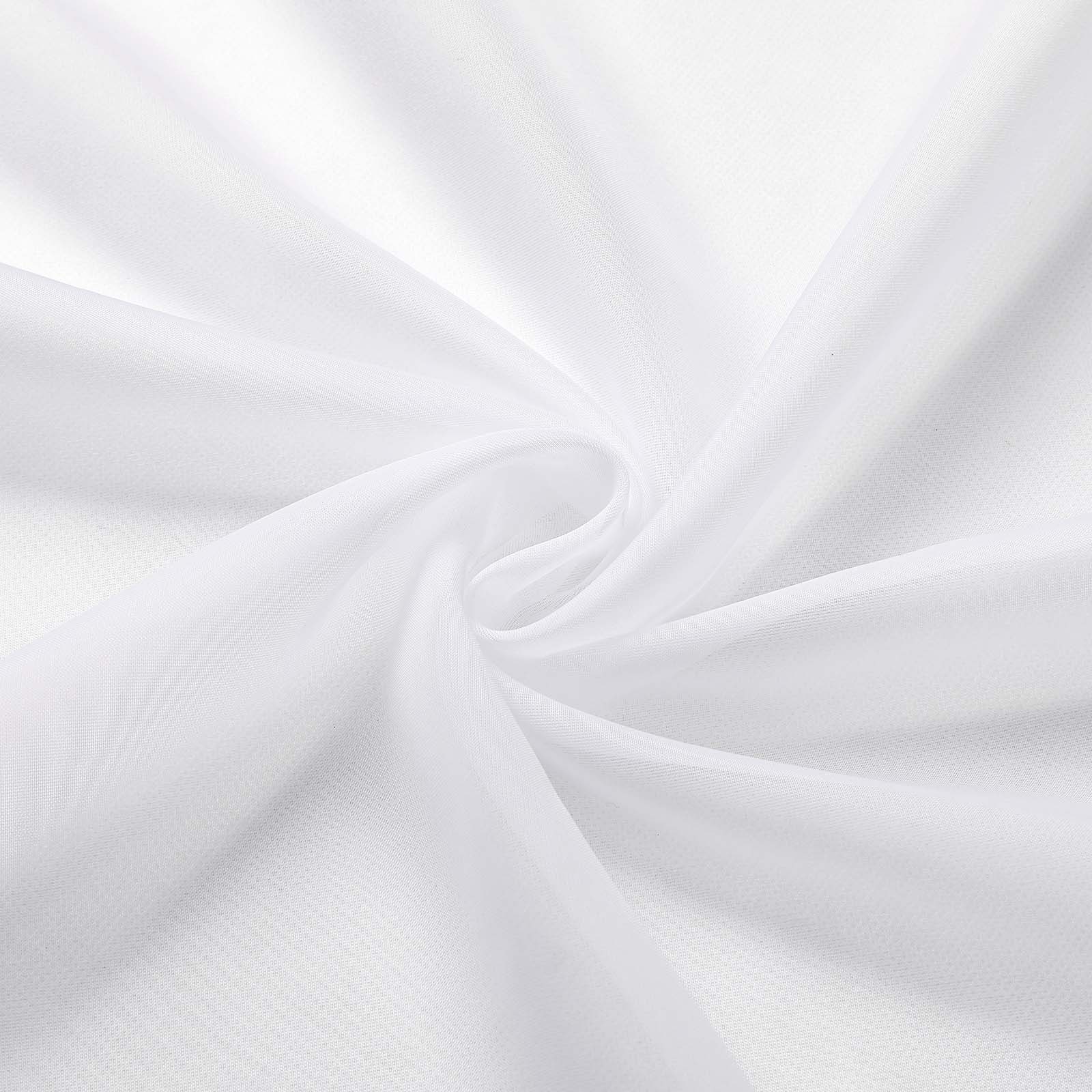 Patin White Sheer Curtains Valances