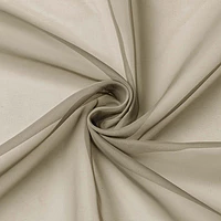 Patin Taupe Sheer Curtains Valances
