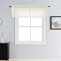 Patin Ivory Sheer Curtains Valances