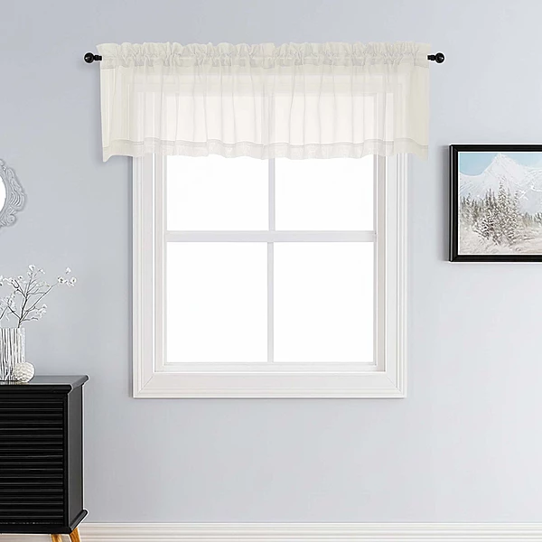 Patin Ivory Sheer Curtains Valances