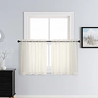 Patin Ivory Sheer Curtains Valances