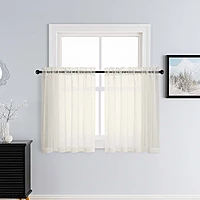 Patin Ivory Sheer Curtains Valances
