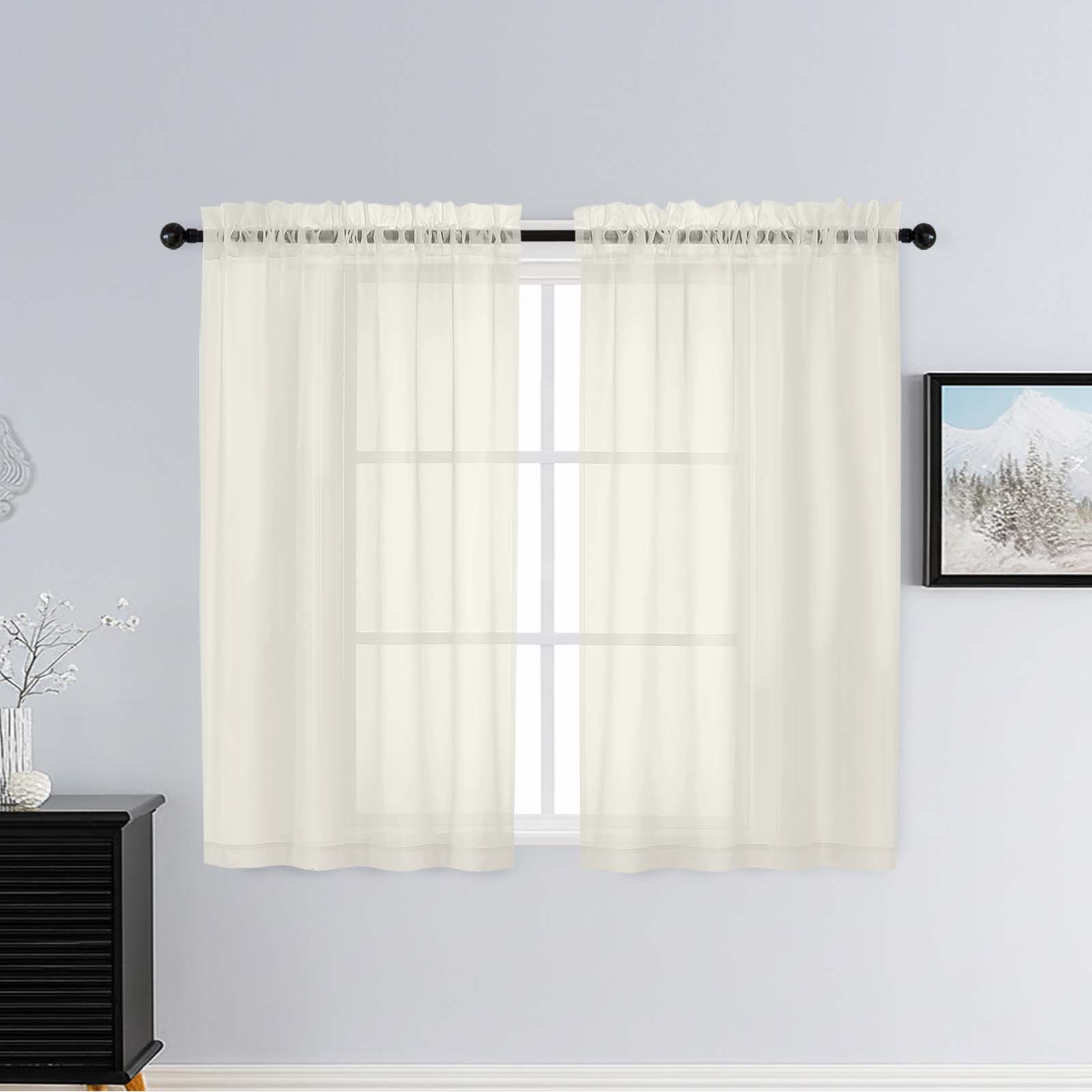 Patin Ivory Sheer Curtains Valances