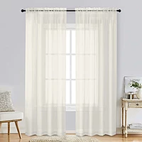 Patin Ivory Sheer Curtains Valances