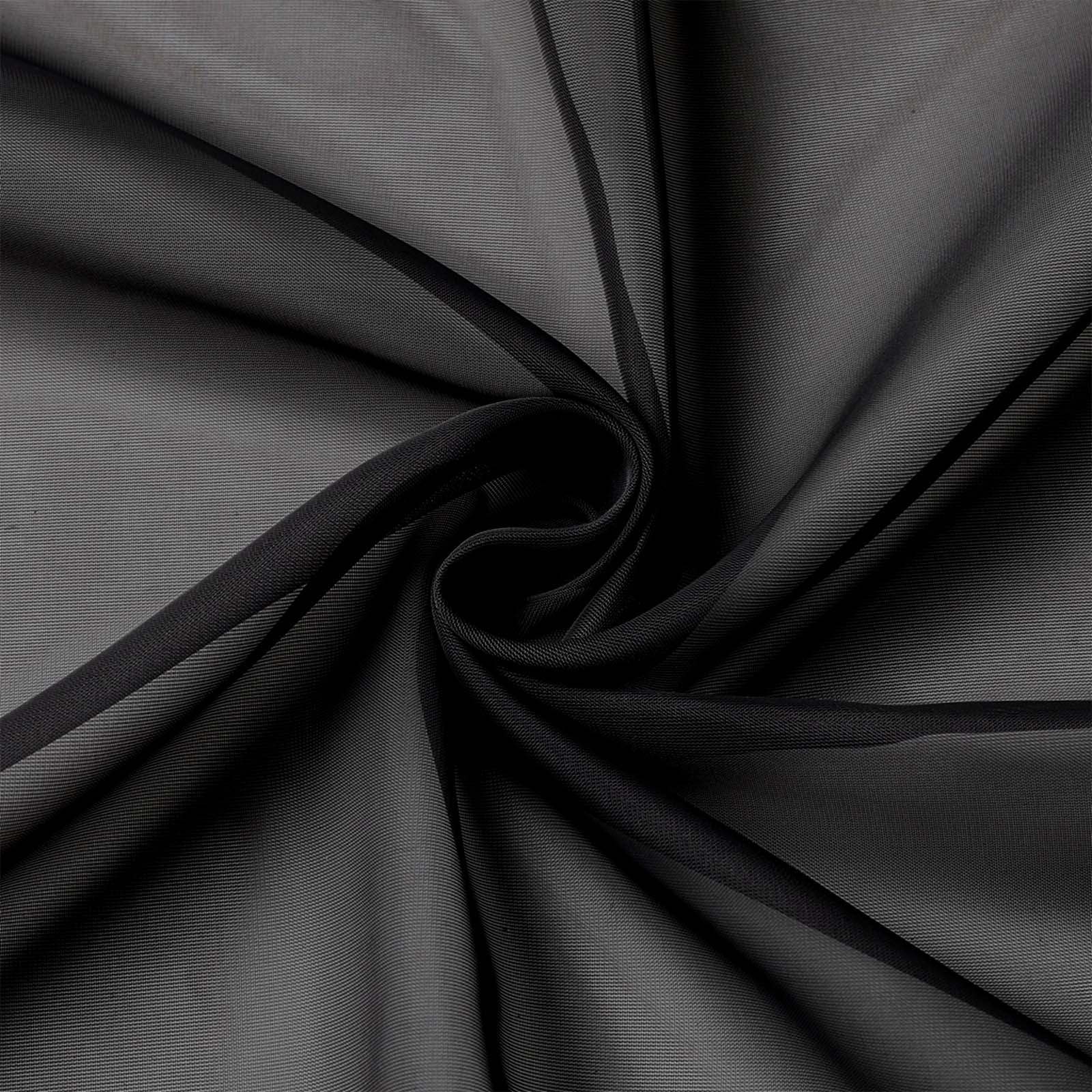 Patin Black Sheer Curtains Valances
