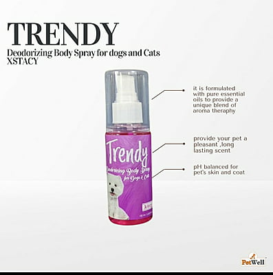 Trendy Pet Deodorant  for Dogs & Cats  Xstacy - (Pink) -