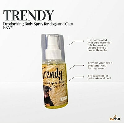 Trendy Pet Deodorant  for Dogs & Cats  Envy - (Yellow) -