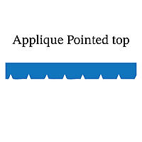 Applique Pointed Top Valance