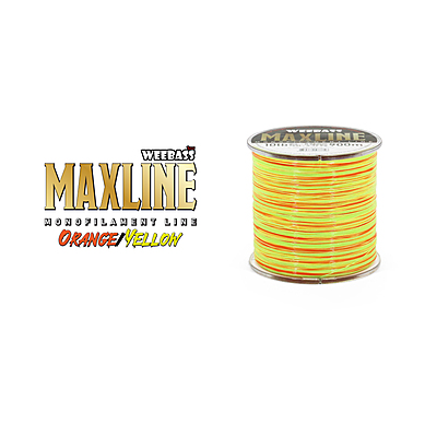 WEEBASS สายเอ็น - รุ่น MAXLINE Orange/Yellow 1/8LB (1SPL)