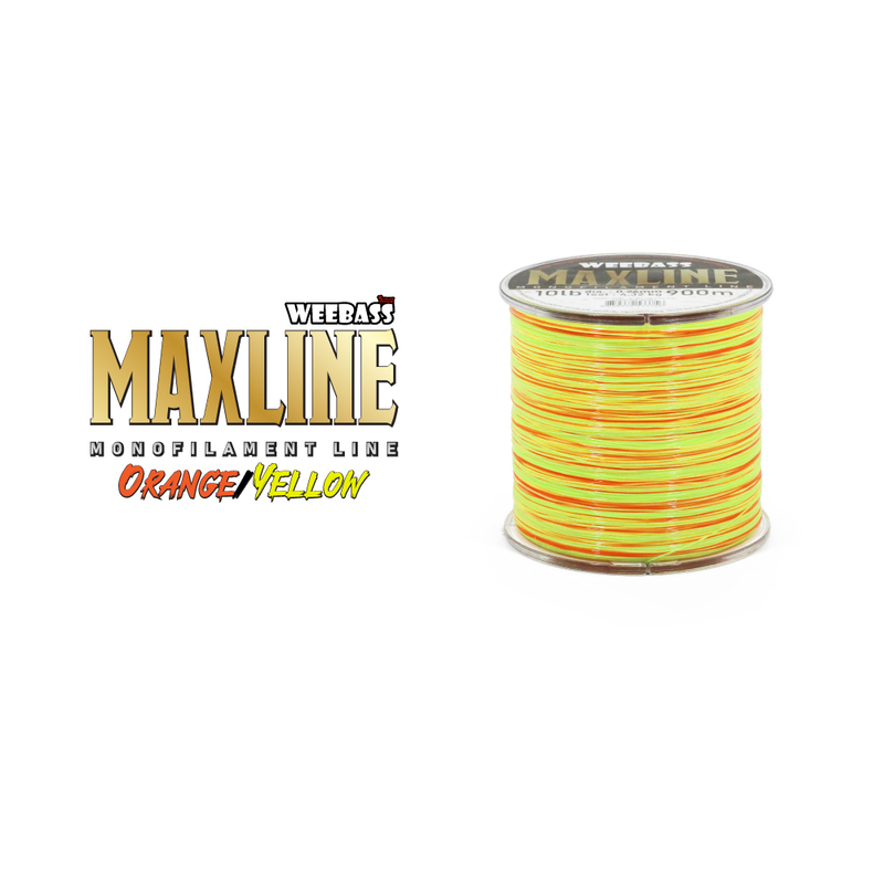 WEEBASS สายเอ็น - รุ่น MAXLINE Orange/Yellow 1/8LB (1SPL)