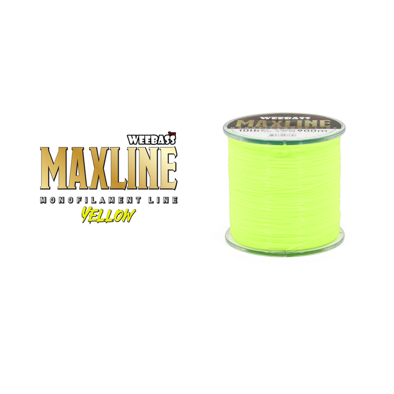 WEEBASS สายเอ็น - รุ่น MAXLINE YELLOW 1/8LB (1SPL)
