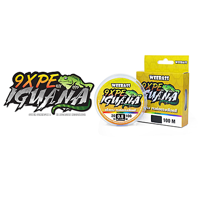 WEEBASS สายเอ็น - รุ่น IGUANA PE x9 100M ,MULTI (1SPL)