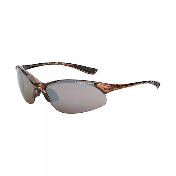 Crossfire XCBR Premium Safety Eyewear - Crystal Brown Frame - HD Brown Mirror Lens