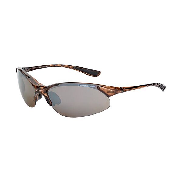 Crossfire XCBR Premium Safety Eyewear - Crystal Brown Frame - HD Brown Mirror Lens