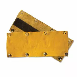 Leather Sweatband, Cowhide, Bucktan, Used with Headgear