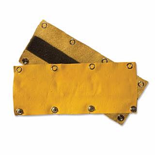 Leather Sweatband, Cowhide, Bucktan, Used with Headgear