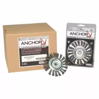 Anchor 4 in Twist Knot Wheel, .014 Steel, 5/8 in-11